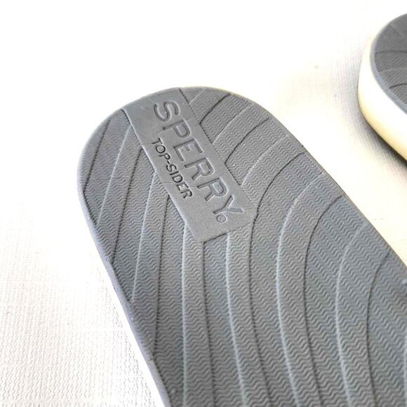 Sperry Top-Sider gray & silver Seabrook Wave flip flops - Picture 8 of 12